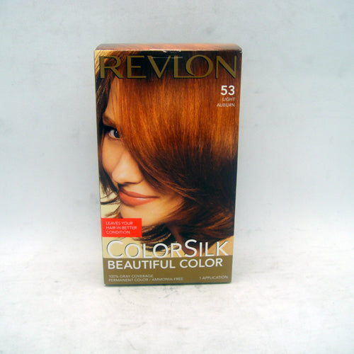 revlon color silk 53 light auburn -- 12 per case