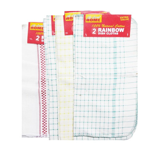 dish cloths 2pk 12x12 asst -- 12 per box