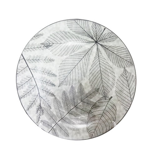 plate ceramic 10.5in grey -- 24 per case
