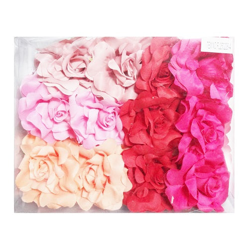 hair clip w- flower asst -- 12 per box