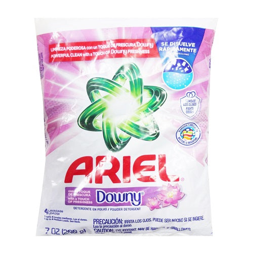 ariel detergent 200g 7oz w- downy -- 48 per case
