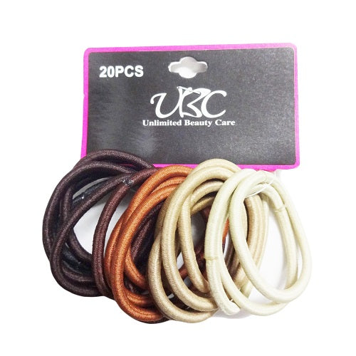 hair elastic ties 20pk asst clrs -- 12 per box