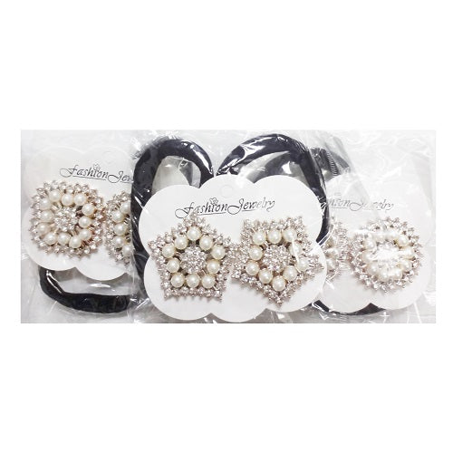 hair elastic ties 2pk black -- 12 per box