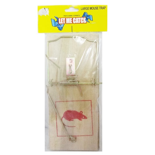 mouse trap wooden 1pc 3 x 7in -- 12 per box