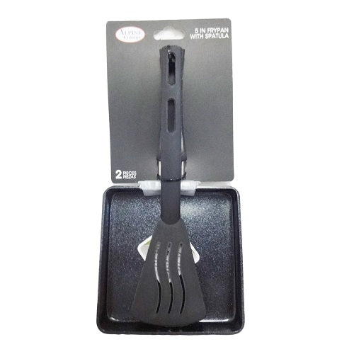 fry pan square 5in w- spatula -- 12 per case