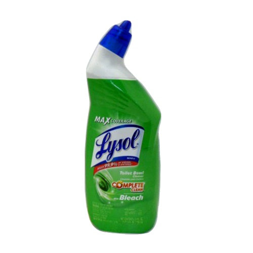 lysol toilet bowl cleaner w- bleach 24oz -- 9 per case