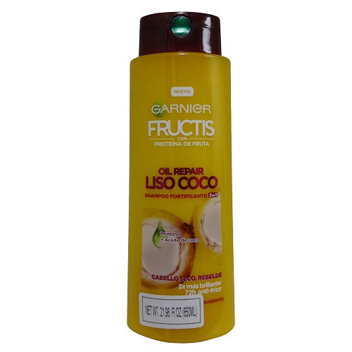 g.f shampoo 650ml 2 in 1 oil repair liso -- 12 per case