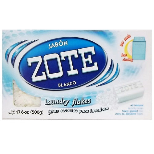 zote laundry flakes 500g white -- 8 per case