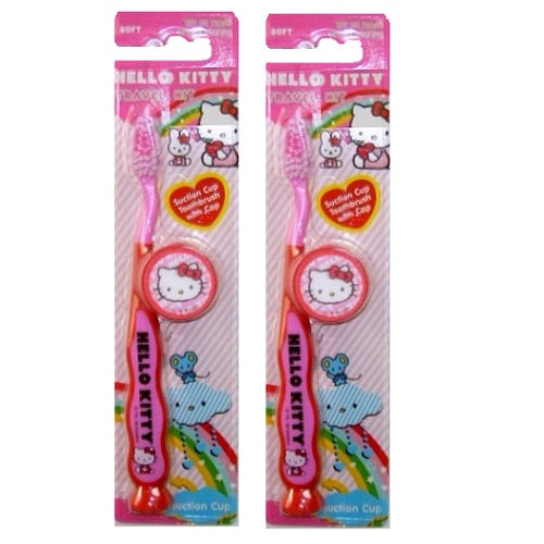 hello kittty toothbrush 1pk w- brush cap -- 48 per case