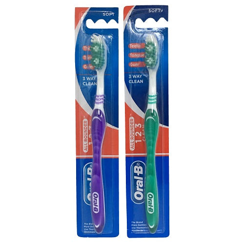 oral-b toothbrush 1pc soft all rounder -- 12 per box