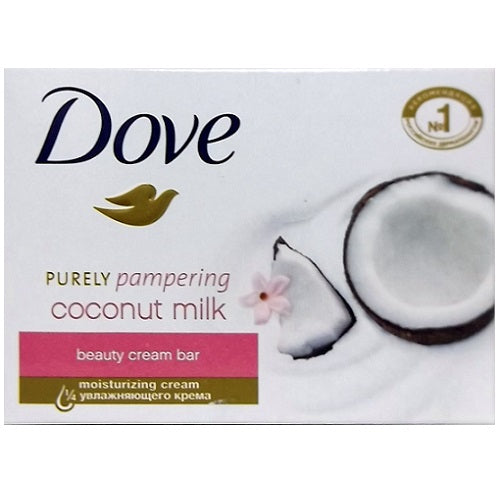 dove bath soap 4.76oz coconut milk 135g -- 48 per case
