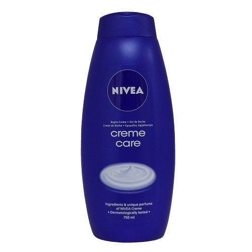 nivea body wash 750ml creme care -- 12 per case