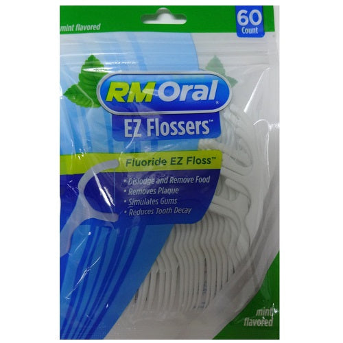 rm oral flossers 60ct mint flver -- 12 per box