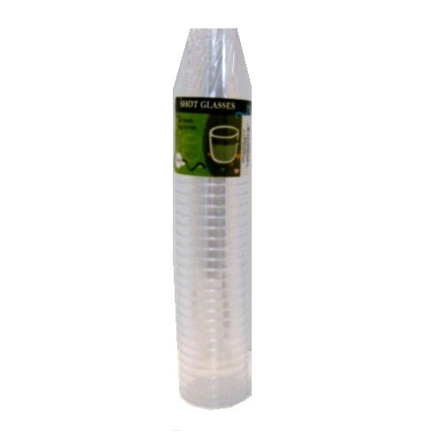 plastic cups mini 30ct clear -- 48 per case