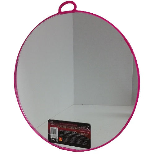 wall mirror round asst clrs -- 24 per box