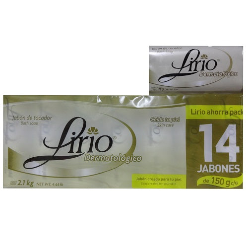 lirio bar soap 150g dermatologico -- 14 per box