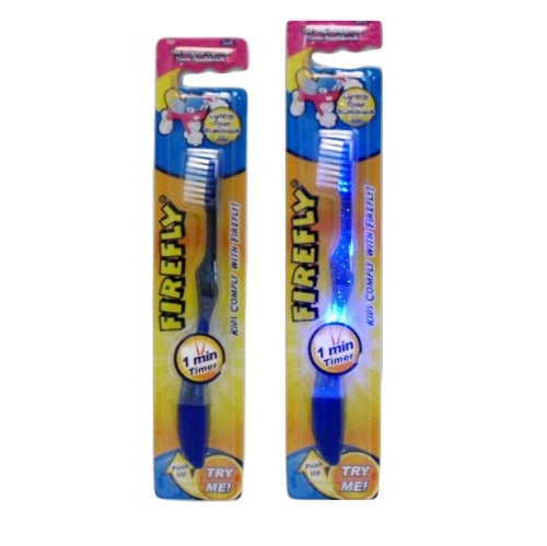 firefly kids toothbrush 1pc w- lght timer -- 12 per box