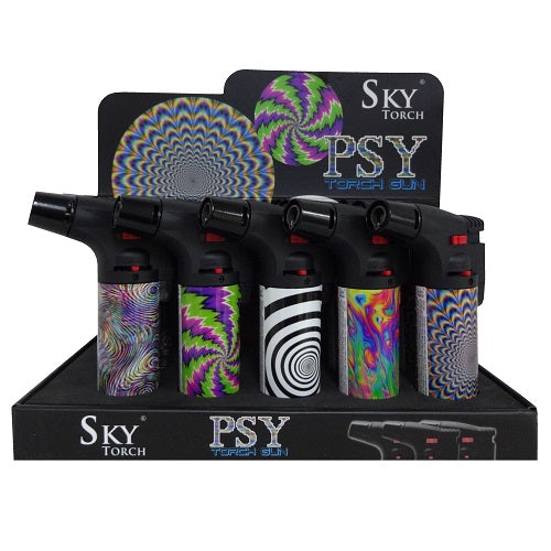lighters sky torch gun asst designs -- 15 per box
