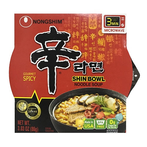 n.s bowl noodle soup spicy shin 3.03oz -- 12 per case