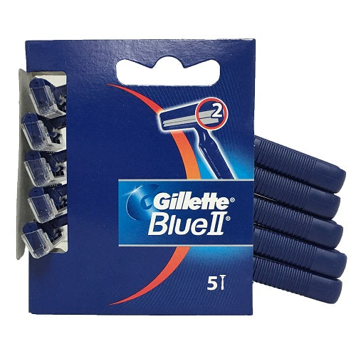gillette blue ii 5pk carded -- 20 per box