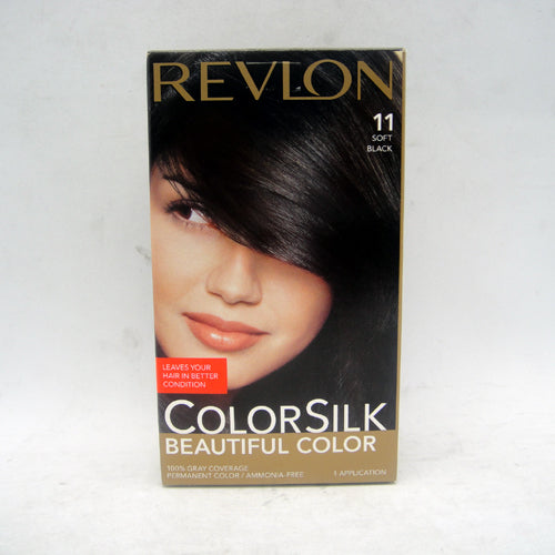 revlon color silk 11 soft black -- 12 per case