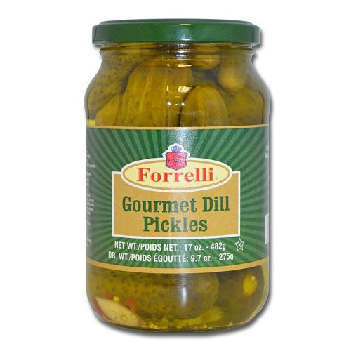 forrelli gourmet dill pickles 17oz -- 12 per case