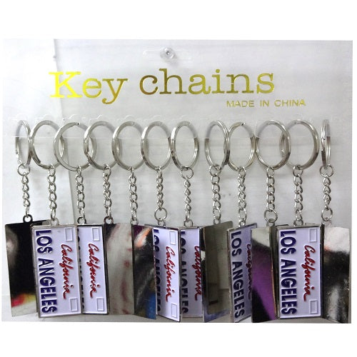 key chain plate los angeles -- 12 per box