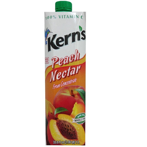 kerns tetra 1 ltr peach nectar -- 12 per case