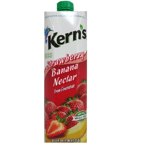 kerns tetra 1 ltr strwbry- banana nectar -- 12 per case