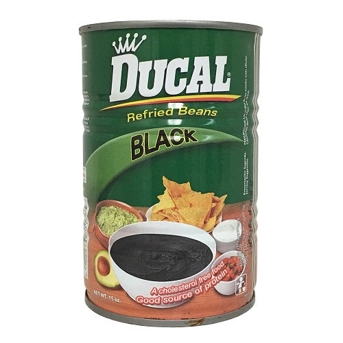 ducal refried black beans 15oz -- 24 per case