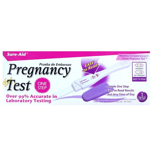 sure- aid pregnancy test 1pk -- 24 per case