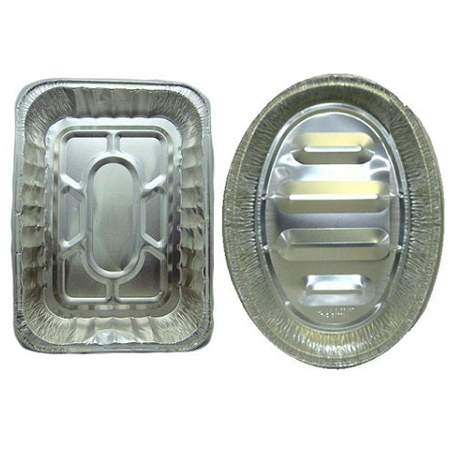 d. foil roaster pans oval rect display -- 150 per case