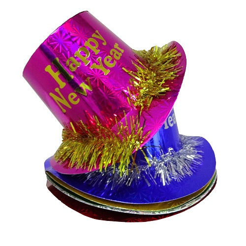 new year hat asst clrs -- 12 per box