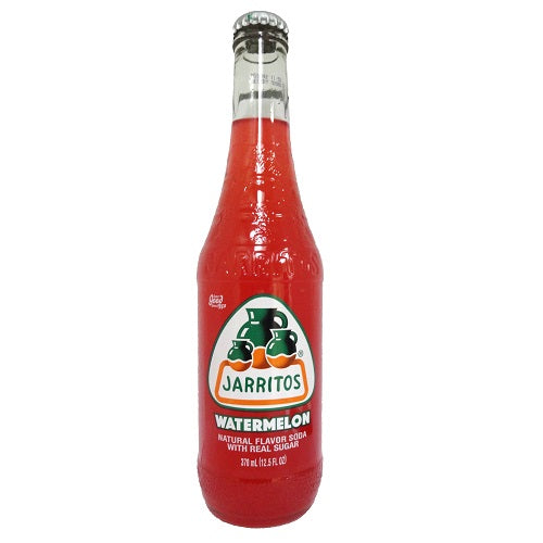 jarritos soda 12.5oz watermelon glass -- 24 per case