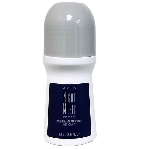 avon roll- on 2.6oz night magic -- 20 per box