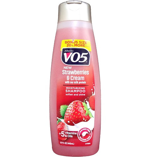 v-o5 shamp 15oz strwbrys cream -- 6 per case