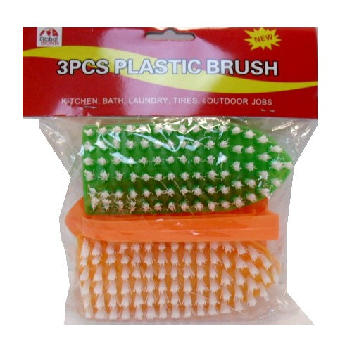 iron brush 3pc plastic asst clrs -- 24 per box