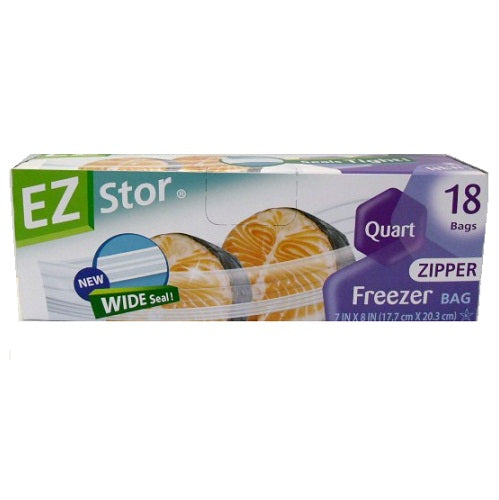 ez stor freezer bgs 18ct 1qt zipper -- 24 per case