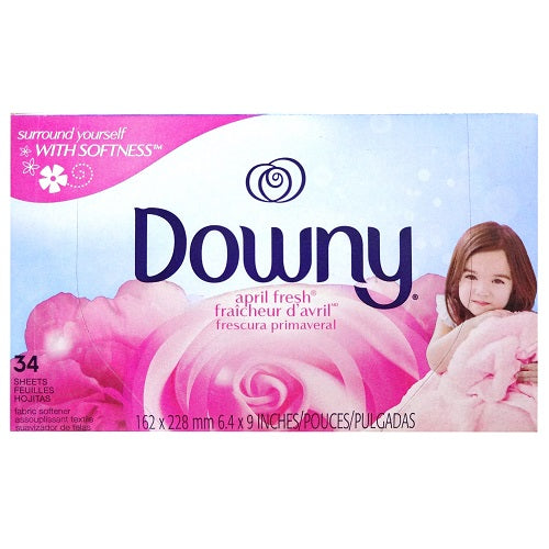 downy dryer sheets 34ct april fresh -- 12 per case