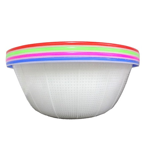 colander 13in plastic asst clrs -- 12 per box