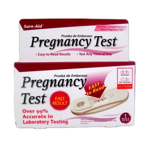 sure- aid pregnancy test 1pk -- 24 per case
