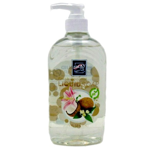 lucky hand soap 14oz fresh coconut c-s -- 12 per case