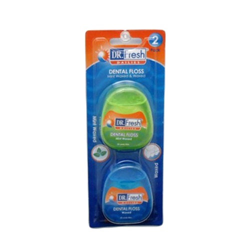 dr. fresh dental floss 2pc mint -- 12 per box