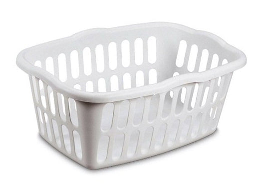 sterilite laundry basket 1.5 bushel whit -- 12 per case