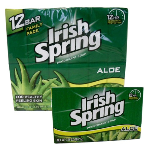 irish spring bar soap 3.75oz aloe -- 72 per case