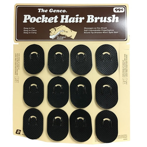 pocket hair brush 12ct -- 6 per box