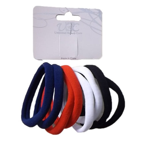 hair elastic bands 8pc school clrs -- 12 per box