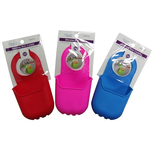 silicone sink caddy asst clrs -- 24 per case