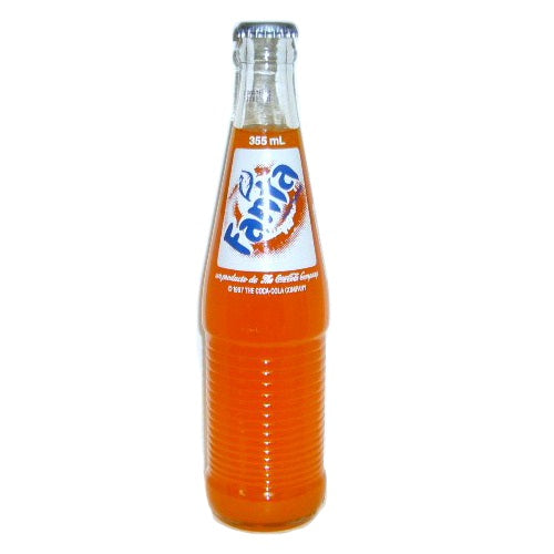 fanta soda 355ml orange glass bottle -- 24 per case