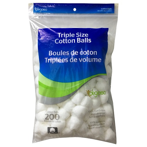 degasa cotton balls 200ct -- 24 per case